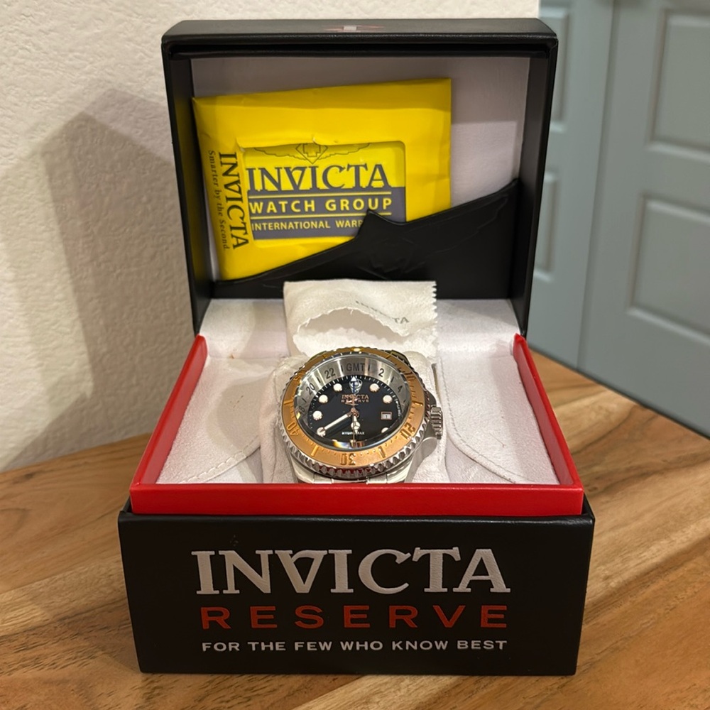 FIRM - Invicta Reserve Hydromax Quartz Black Dial Men's Watch